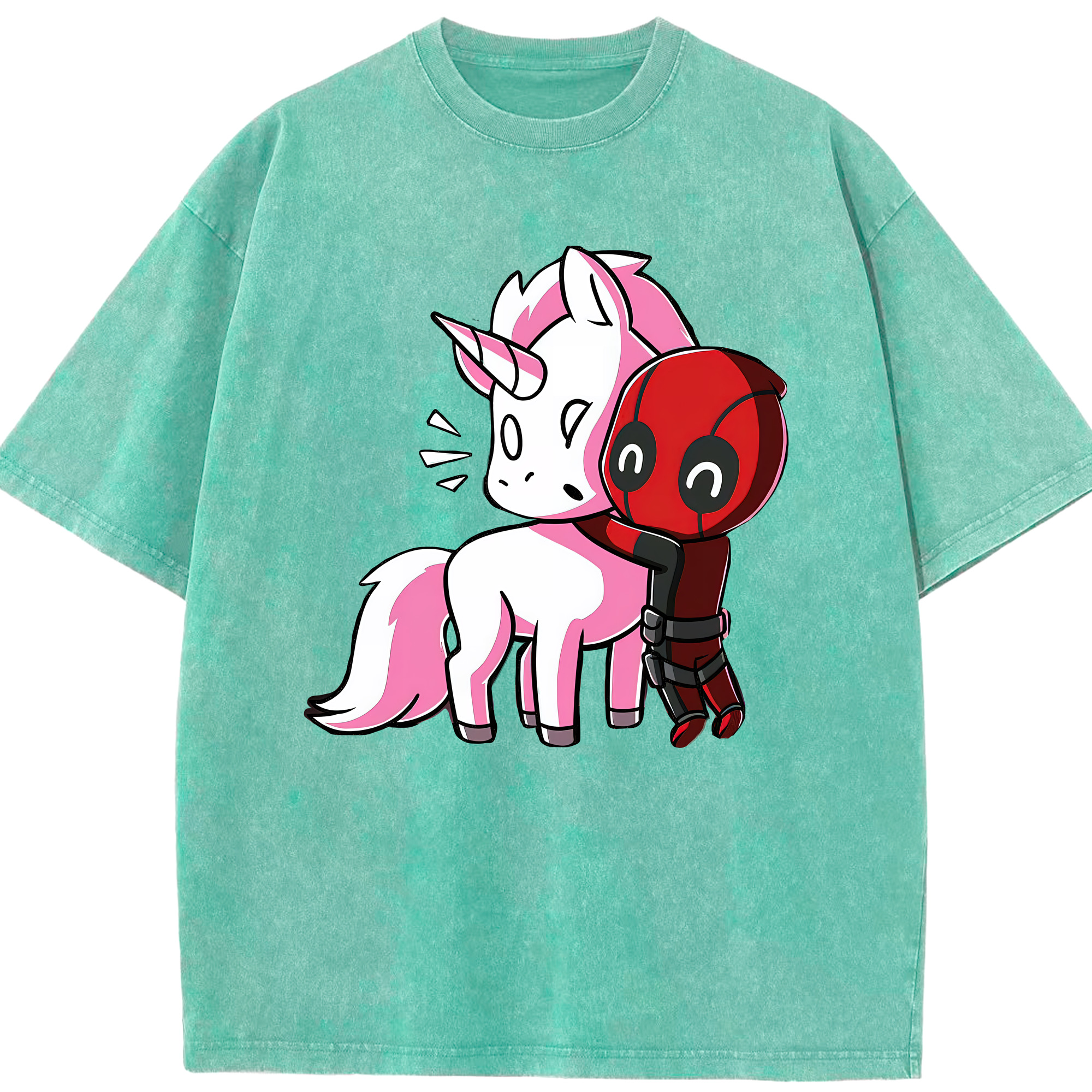 （画像用） Deadpool デッドプール 綿100% ヴィンテージ風 半袖Tシャツ（フロントプリント）